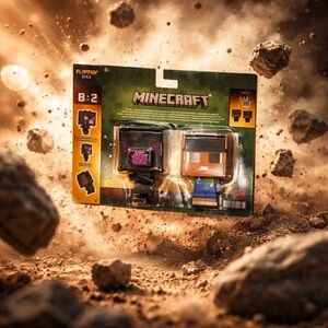 Minecraft Flippin' Figs 2-Pack Toy Set New